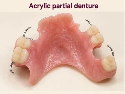 Approved teaching model of an acrylic partial denture
