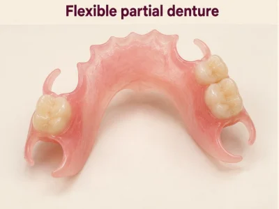 Approved teaching model of a flexible partial denture